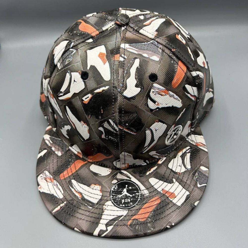Air Jordan 23 Hat Men 7 3/8 Black Dunk Champ Jumpman Fitted Cap‎